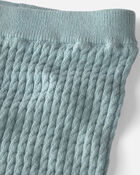 B&eacute;b&eacute; - Ensemble 2 pi&egrave;ces haut et pantalon en tricot c&acirc;bl&eacute; de coton biologique, image 2 sur 3 diapositives
