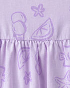 B&eacute;b&eacute; fille - Robe sans manches &agrave; motif vie marine - Mauve, image 3 sur 3 diapositives