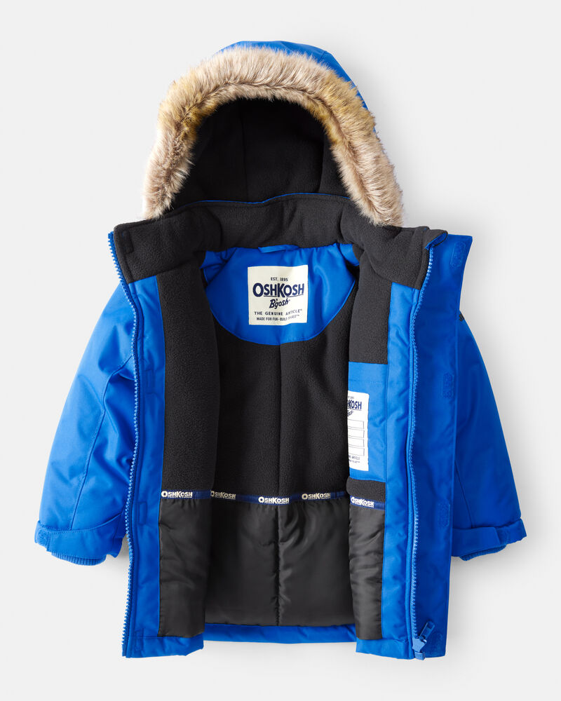 Toddler Boy Toddler Boy Parka Hooded Winter Jacket - Blue, image 2 of 3 slides