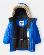 Toddler Boy Toddler Boy Parka Hooded Winter Jacket - Blue, image 2 of 3 slides