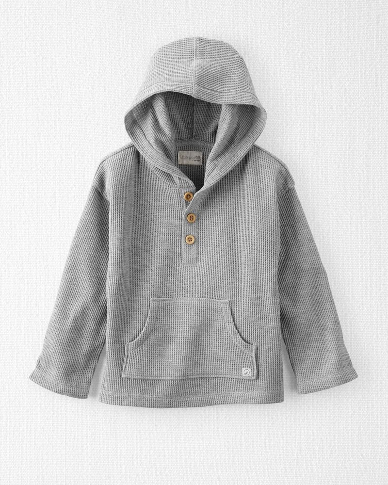 Gray Heather Organic Cotton Waffle Knit Pullover | carters.com