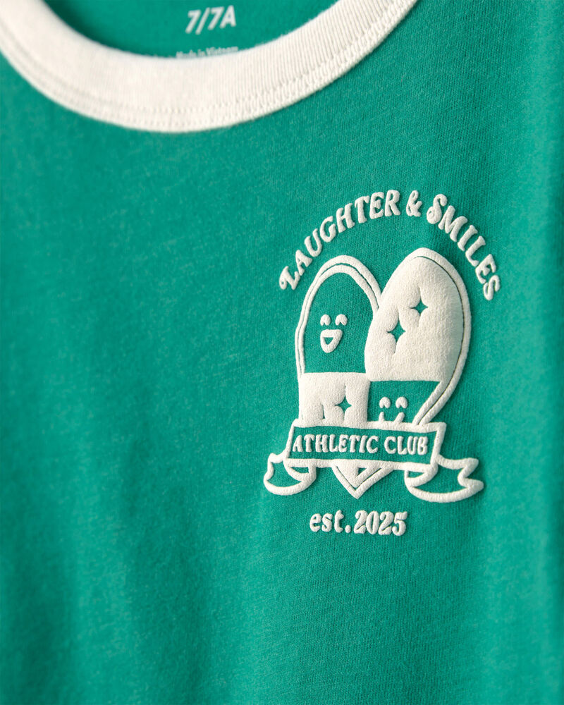 Girls 'Athletic Club' Active Top - Green, image 2 of 4 slides