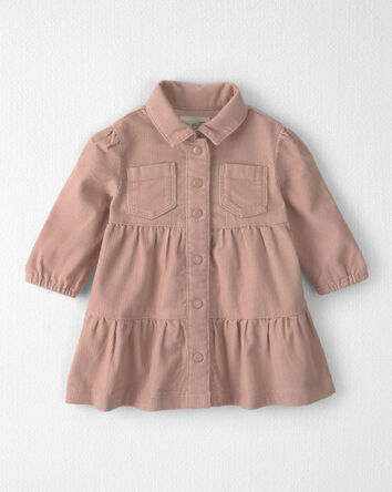 Baby Girl Organic Cotton Corduroy Dress, 