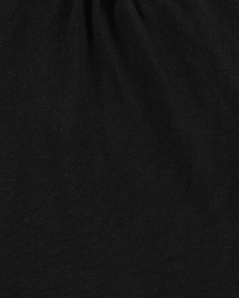 Toddler Black Cotton Tee, image 3 of 4 slides