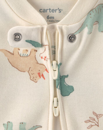 B&eacute;b&eacute; - Grenouill&egrave;re ajust&eacute;e &agrave; motif dinosaure - Cr&egrave;me, 