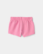 Baby Girl French Terry Shorts - Pink, image 2 of 4 slides