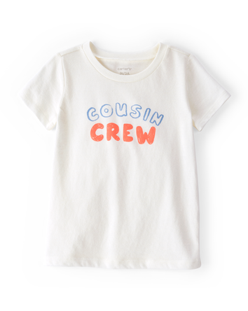 Toddler Cousin Crew Short-Sleeve Graphic Tee -White, 