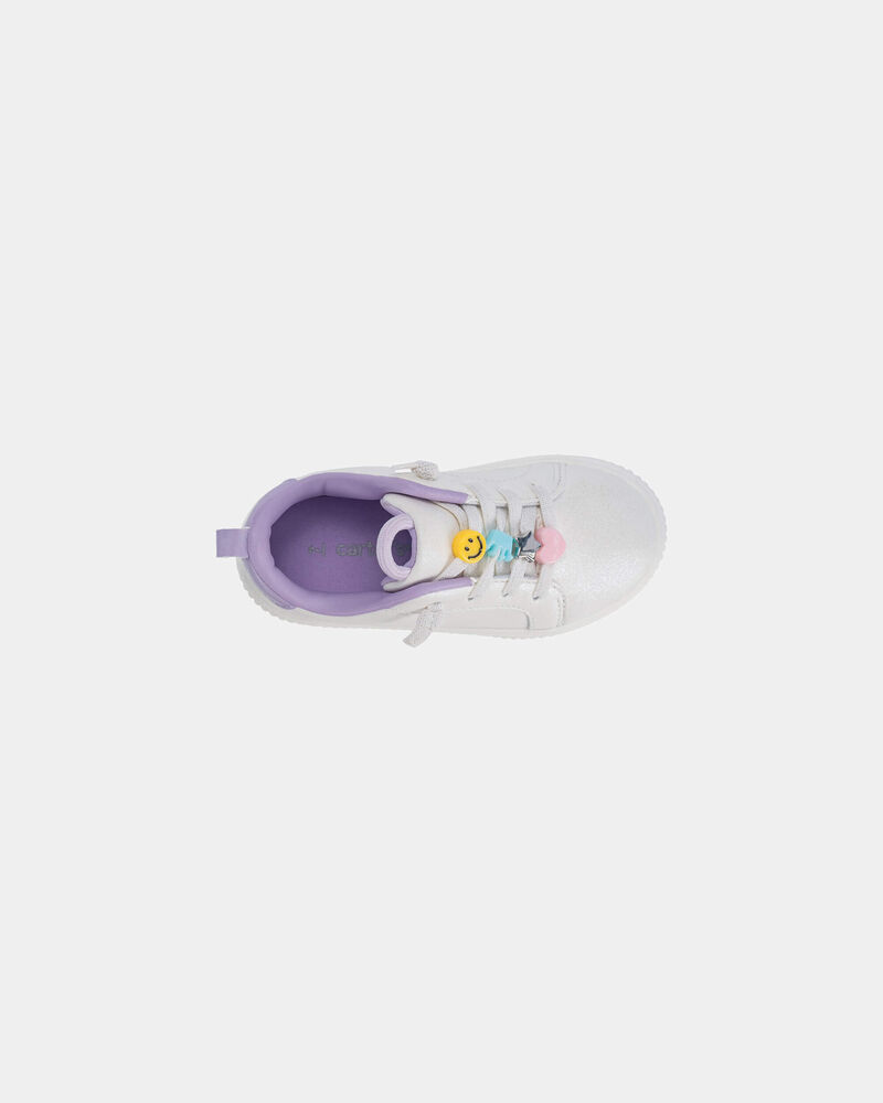 Toddler Girl Constructed Tisley Casual Shoe-White, image 4 of 6 slides