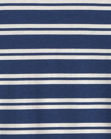 Toddler Boy Striped Long-Sleeve T-Shirt - Navy Blue/Cream, 