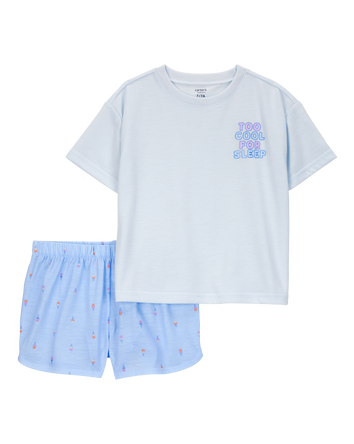 Kid Ice Cream Print Loose Fit 2-Piece Pyjamas, 