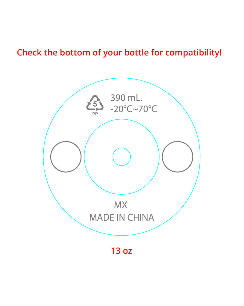 2-pack Zoo Straw Bottle - Extra Straws, image 3 of 3 slides