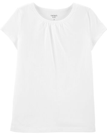 T-shirt en coton blanc, 