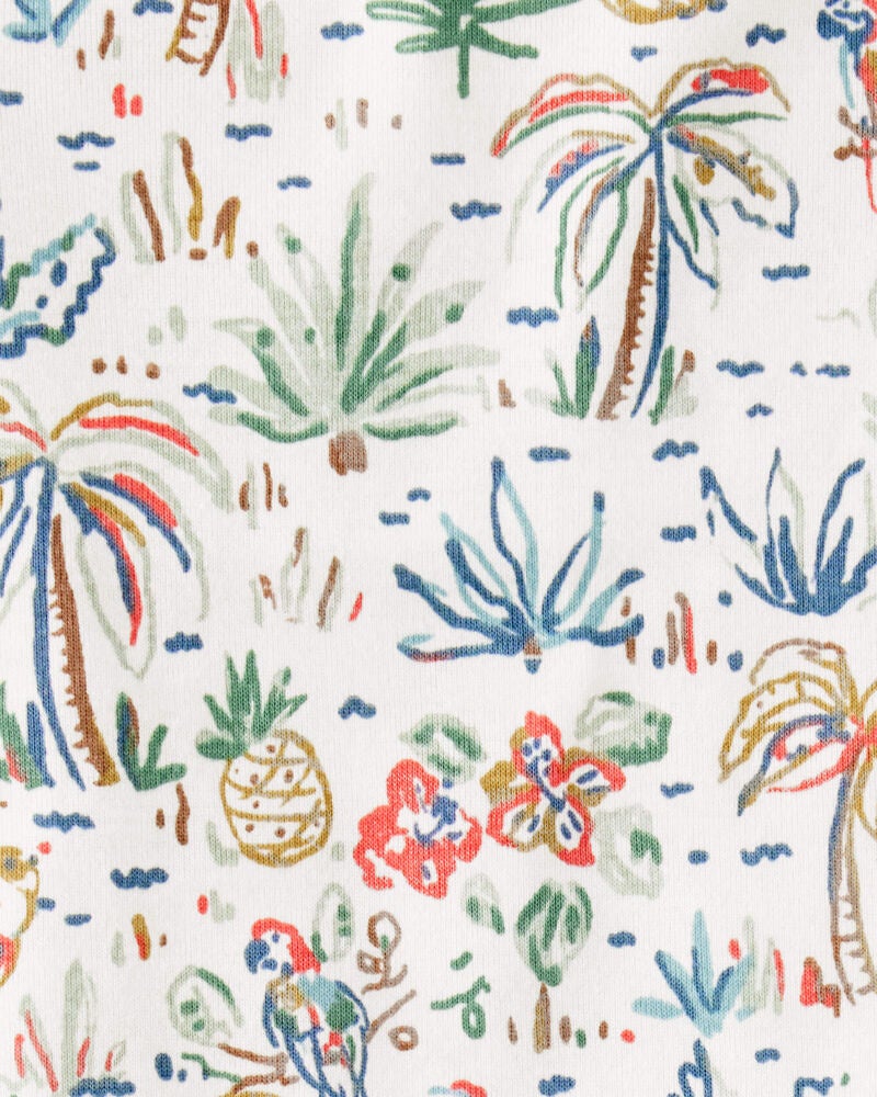 Toddler Organic Cotton Pyjamas in Tropical Print, image 3 of 3 slides
