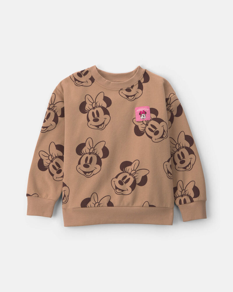 Filles - Chandail en molleton Minnie Mouse de Disney&copy; &ndash; Brun, image 1 sur 2 diapositives