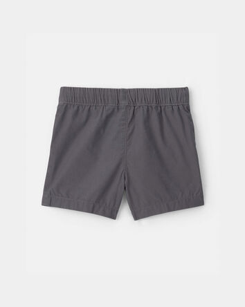 Baby Boy Canvas Shorts - Grey, 