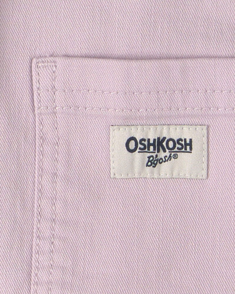 Toddler Girl Twill Bomber Jacket - Purple, image 2 of 3 slides