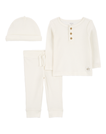 Baby 3-Piece Cotton Blend Outfit Set, 