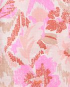 Toddler Floral Print Drawstring Shorts - Pink, image 6 of 7 slides