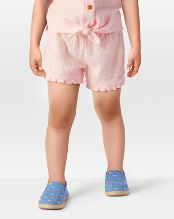 Toddler Ruffle Gauze Shorts - Pink, 