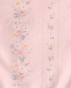 Girls Ruffle Dress Made with Organic Cotton in Spring Garden Print, image 4 of 5 slides