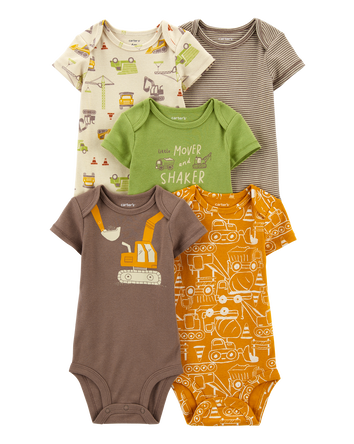 Baby 5-Pack Short-Sleeve Bodysuits, 