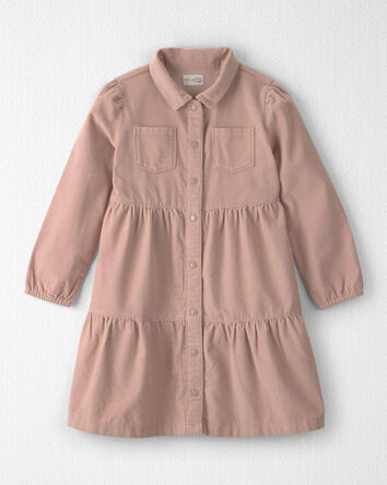 Girls Organic Cotton Corduroy Dress, 