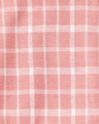 Toddler Girl Plaid Knit Skort - Pink, image 3 of 4 slides