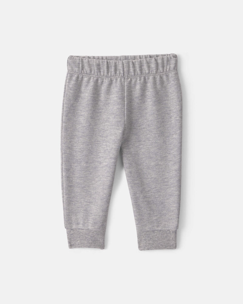 Baby Boy 3-Piece Quilted French Terry Layering Set - Grey, image 2 of 5 slides