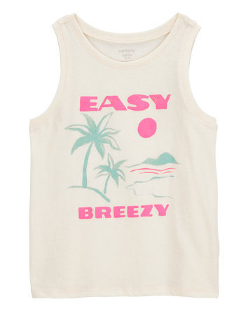 Kid Palm Tree Vintage Muscle Tank, 