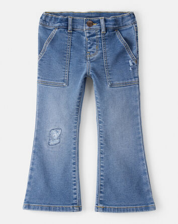 Toddler Girl Denim Flare Jeans - Blue, 
