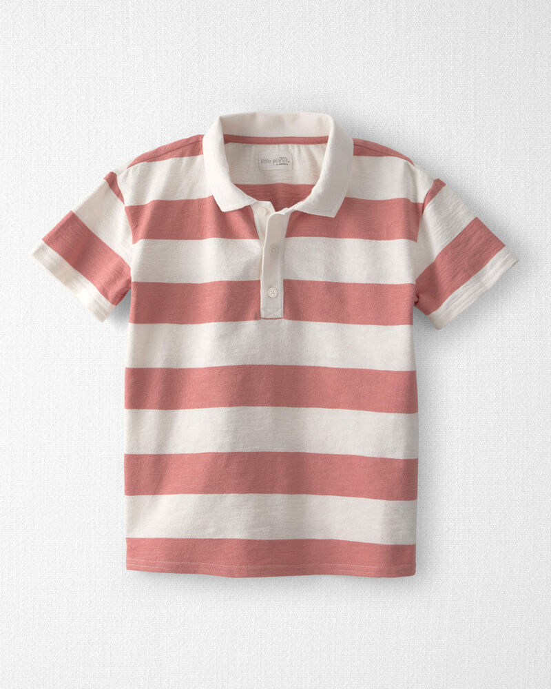Boys Striped Collared Shirt Made with Organic Cotton, image 1 of 4 slides