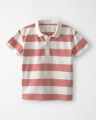 Boys Striped Collared Shirt Made with Organic Cotton, image 1 of 4 slides