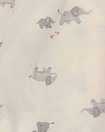 B&eacute;b&eacute; - Ensemble 3 pi&egrave;ces cache-couche et pantalon &agrave; motif d&rsquo;&eacute;l&eacute;phant &ndash; Ivoire, 