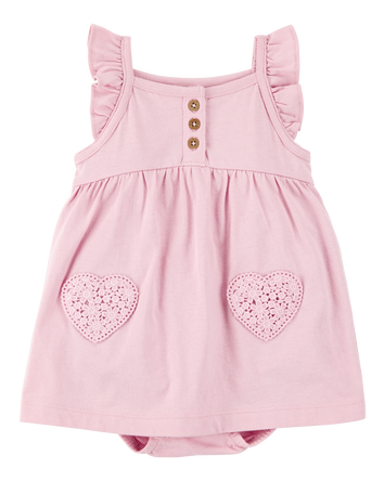 Baby Girl Floral Flutter Sunsuit, 