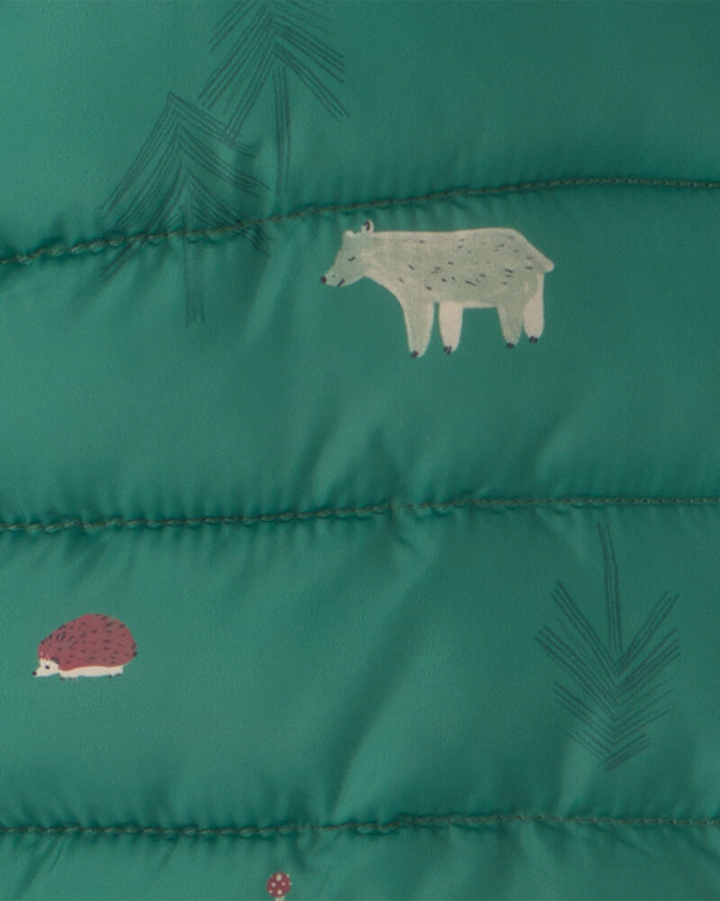 Baby Boy Midweight Packable Puffer- Green
, image 4 of 4 slides
