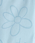 B&eacute;b&eacute; fille - Short de cycliste, fleurs et coccinelles - Bleu, image 3 sur 3 diapositives