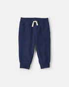 Baby Boy 3-Piece Football French Terry Layering Set - Navy Blue, image 2 of 5 slides