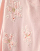 Filles - Chandail en jersey bouclette &agrave; imprim&eacute; floral - Rose, image 2 sur 3 diapositives