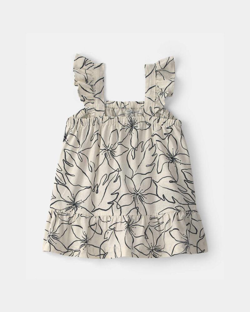 B&eacute;b&eacute; fille - Robe &agrave; motif floral - Noir/Ivoire, image 4 sur 6 diapositives