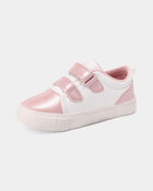 Toddler Girl Love Casual Sneakers - White/Pink, image 6 of 6 slides