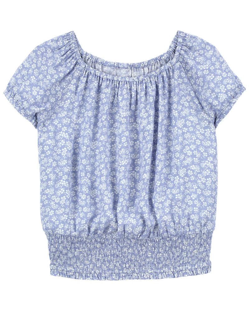 Haut Smock (broderie Anglaise) Pour Enfant - Taille 12-13 Ans, Blanc - Marque Miss C - Occasion Très Bon état