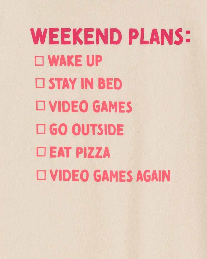 Enfant T-shirt à manches courtes Weekend Plans, image 2 sur 3 diapositives
