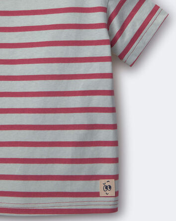 Tout-petit gar&ccedil;on - T-shirt d&eacute;contract&eacute; &agrave; rayures - Rouge/Bleu, 