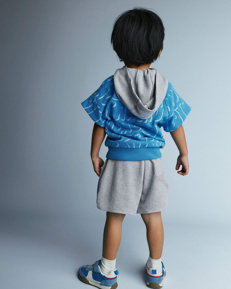 Toddler Raglan Tee in Otter Avenue Print - Turquoise, image 5 of 6 slides