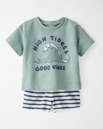 High Tides 2-Piece Set Made with Organic Cotton, 