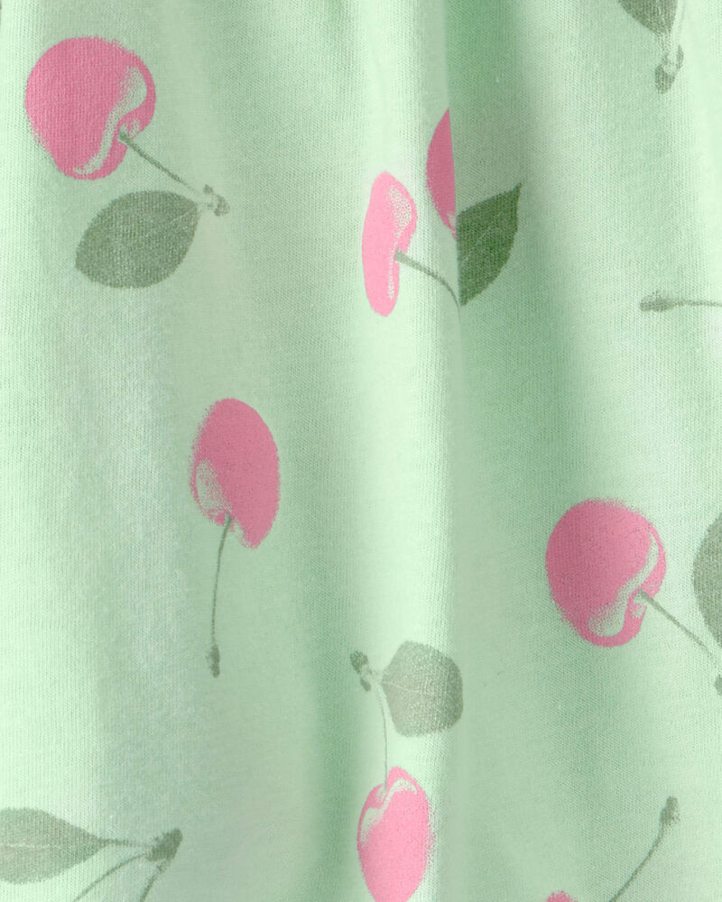 Filles - Jupe-short &agrave; motif de cerises - Vert, image 3 sur 3 diapositives