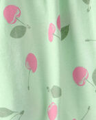 Filles - Jupe-short &agrave; motif de cerises - Vert, image 3 sur 3 diapositives