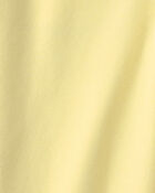 Girls French Terry Wide-Leg Pants - Yellow, image 4 of 5 slides