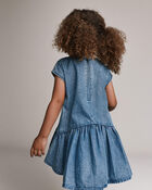Tout-petit fille - Robe &agrave; taille basse asym&eacute;trique en chambray, image 5 sur 6 diapositives
