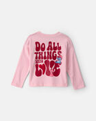 Toddler Girl 'Sweet Hearts Club' Disney&copy; Lilo & Stitch Valentine's Day Graphic Top - Pink, image 2 of 5 slides